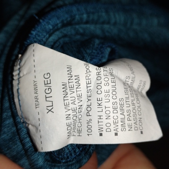 Men's UA Tech™ ½ Zip Long Sleeve Loose Fit Heather Teal Pullover XL - Picture 7 of 8